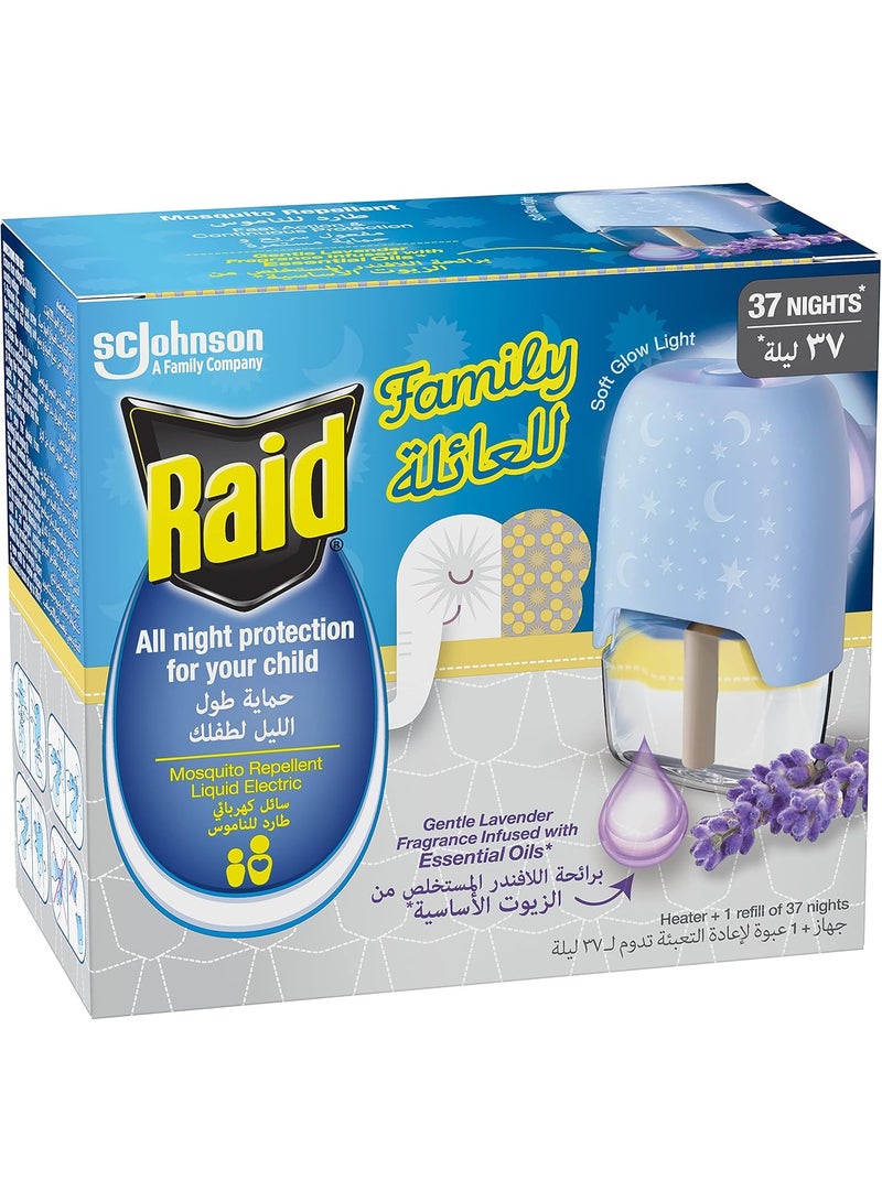 Raid Heater and Mosquito Repellent Liquid with Lavender Scent Set - Image 1